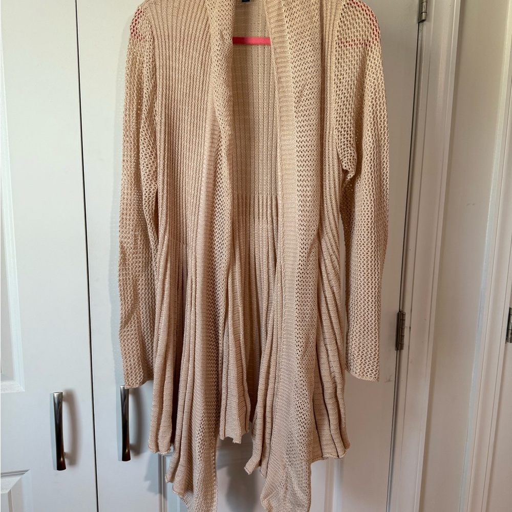 Torrid Cream Open-Front Cardigan